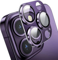 Protector De Lente De Cámara Para iPhone 14 13 pro Max Mini Y 14 plus Vidrio Metálico Transparente Resistente a Arañazos Y Agua Cubierta Completa - details 8
