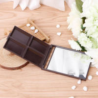 Espejo De Maquillaje Plegable Y Compacto Portátil Espejo Cuadrado De Chocolate Espejo De Mano Para Vestíbulo Espejo Cosmético De Bolsillo - details 6