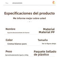 Organizador De Huevos Automático Dispensador De Huevos Para Nevera Rack De Almacenamiento De Plástico Para Encimera De Cocina Y Organizador De Puerta De Nevera - details 2