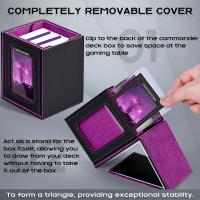 Nueva Caja De Almacenamiento De Tarjetas De Juego 100+ En Cuero PU De Alta Calidad Contenedor Ecológico Para Colección De Tarjetas De Windows - details 2