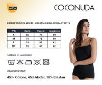Camiseta de Tirantes para Mujer en Algodón Modal Coconuda Pack de 2 y 3, Art. CN100 - details 0