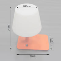 Lámpara de mesa moderna 24 x 18 cm  LED con cargador inalámbrico USB - SpazioLuzio - details 0