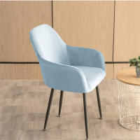 Funda De Silla De Velours Suave Cubierta Elástica De Spandex Para Silla De Armario Alto Adecuada Para Oficina Hotel Boda Sala De Estar - details 11