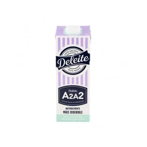 Leche Semidesnatada Sin Lactosa DELEITE 1L - Caja 6 unidades - 1