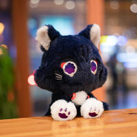 Muñeco De Peluche Gato Anime Genshin Impact Wanderer Mascota Scaramouche Juguete Para Niños Muñeco De Cosplay Regalo De Peluche Suave Para Adultos Y Niños - details 0