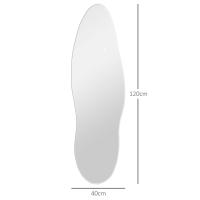 HOMCOM Espejo de Cuerpo Entero con Luces LED 120x40 cm Espejo de Pared sin Marco con Iluminación de 3 Colores Función de Memoria y Táctil Inteligente Transparente - details 2