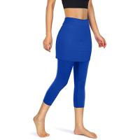 Pantalones Deportivos De Yoga Para Mujer Leggings Con Falda Y Bolsillos Cintura Elástica Ajuste Grande Talla Grande - details 16