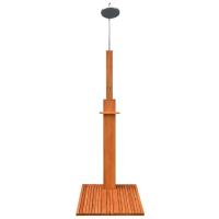 vidaXL Ducha de jardín de madera maciza eucalipto y acero - details 1