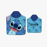 Poncho para Playa Piscina Stitch Azul Oficial 55x110cm infantil de microfibra para niños - details 0