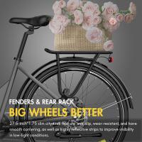 Fafrees F28 Pro, Bicicleta Eléctrica Urbana de Paso Bajo de 27.5", 25 Km/h, Motor de 250W 36V14.5Ah, Batería Extraíble Integrada, Cambio Shimano de 7 Velocidades, Conectividad por APP, Autonomía de 100 km - verde - details 7