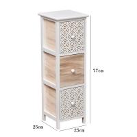 TENDANCE - Mueble Sinfonier Cajonera Madera Mdf y Paulownia Blanco colornaturalyblancograbado decoración - details 2
