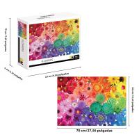 Rompecabezas De Flores Bloom 1000 Piezas Juego Educativo Para Adultos Y Niños Decoración De Pared Para El Hogar Divertido Y Educativo - details 1