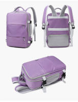 Mochila De Viaje Para Mujer Impermeable Con USB Capacidad Para Laptop Bolsa De Zapatillas Con Correa De Equipaje XA337C - details 15