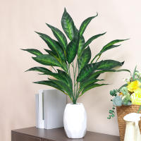 1PC Plantas Artificiales Verdes Simuladas Para Decoración De Oficina Y Hogar Estilo Selva Material Plástico Sin Botellas Incluidas - details 6