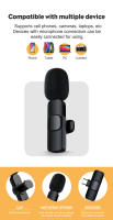 Mini Micrófono Bluetooth Inalámbrico Lavalier Para iPhone Android PC Transmisor De Botón De Lavalleja Para Teléfono Móvil Y Computadora - details 10