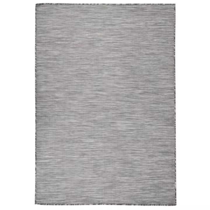 vidaXL Alfombra de exterior de tejido plano marrón y azul 160x230 cm - 1