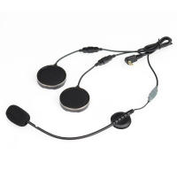 Auriculares De Motocicleta EJEAS Q7 Q2 E6 Con Clip De Montaje Y Doble Cara De Cinta Base Jack 3.5MM 2 En 1 Accesorios Para Casco - details 1