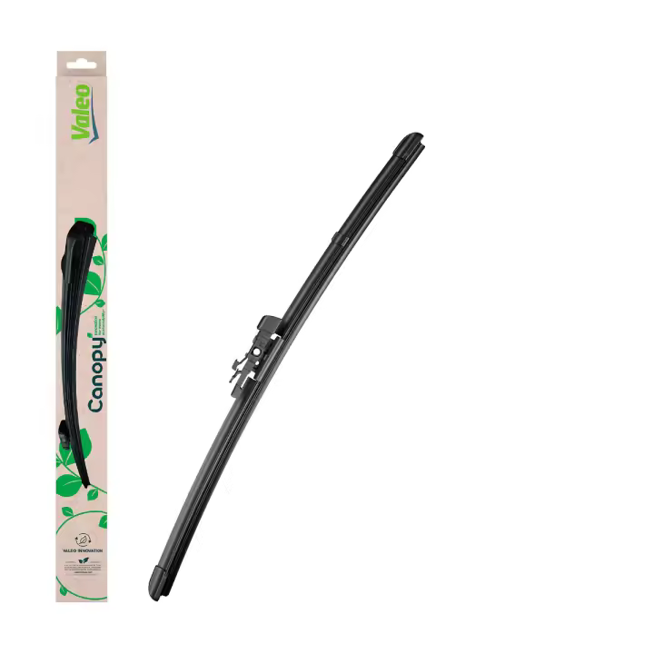 Valeo Canopy - CAN60 - Escobilla Limpiaparabrisas Plana Hecha Con Materiales Naturales Y Reciclados De Longitud: 550mm (Paquete x1) - Limpiaparabrisas Frontal - 1