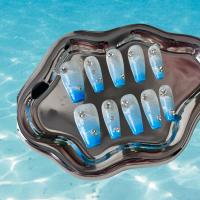 SA LLUNA uñas postiza, 20unidades , efecto uñas de gel , kit completa para ponerla - details 0