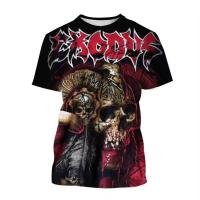 Camiseta 3D Personalizada Exodus Para Hombres Y Mujeres Estilo Hip-Hop Harajuku Callejero Punk Casual Transpirable De Verano - details 6