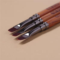 Pincel De Dibujo Para Uñas Con Mango Redondo De Madera 1PC Herramienta Para Manicura Pintura Gradient UV Extensión GEL Constructor Dibujo Pluma - details 5