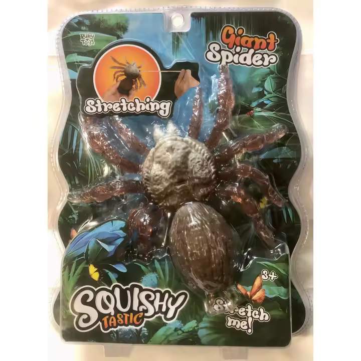 SQUISHY TASTIC Gigante Araña de Juguete de Bromas Ruby Toys - Artículo Divertido y Juguetón de Colección - 1