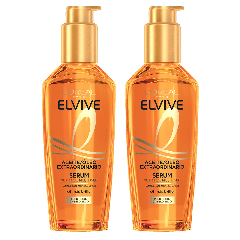 L'Oréal Paris | Elvive Aceite Extraordinario  Serum Nutritivo Multiusos con Aceite de Camellia y Marula Para Pelo Muy Seco 100ml