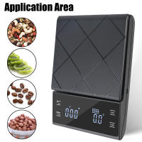 Báscula De Cocina Digital Recargable Tipo-C Precisión Alta Pantalla LED 3KG/0.1g Con Timer Automático Para Café Y Cocina - details 7