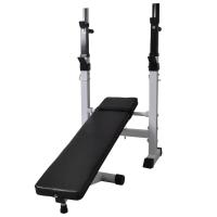 vidaXL Banco Soporte Barras Mancuernas 60,5 kg Musculación Pesas Entrenamiento - details 4