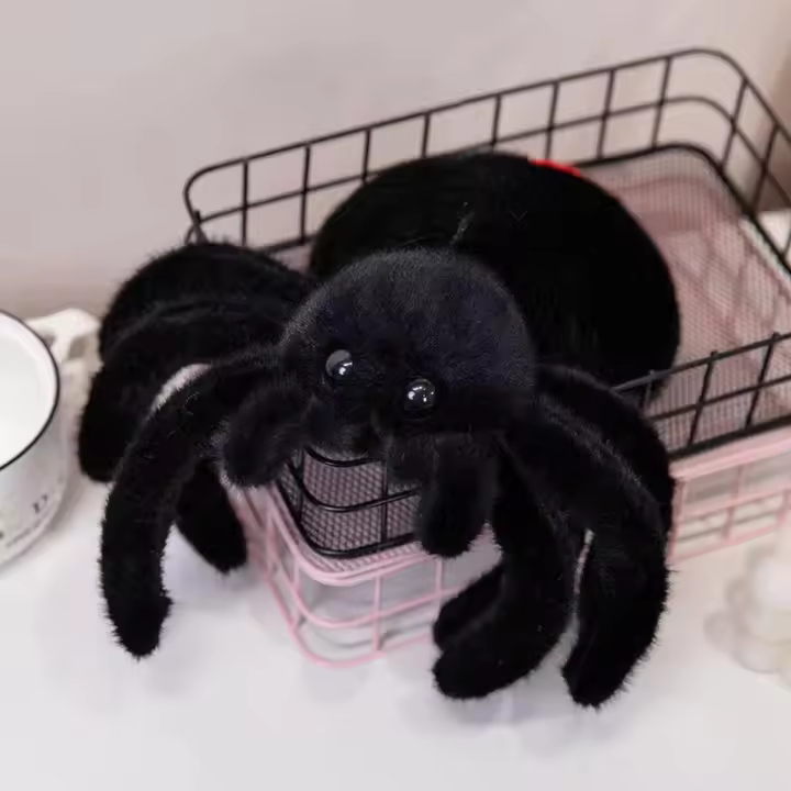 Peluche De Araña Roja Juguete De Peluche Simulado Insecto Muñeco Divertido Para Festivales Relleno De Algodón PP Adecuado Para Mayores De 14 Años - 1