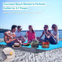 Manta De Playa Impermeable 2x2.1m Plegable Y Portátil Para Camping Y Picnics Matrícula Ligera Para Exterior Y Arena - details 5