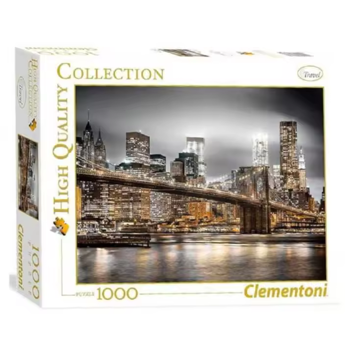 Puzzle 1000 Piezas New York Skyline Manhattan Clementoni - 1