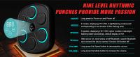 Máquina de boxeo con música, máquina de boxeo de pared para entrenamiento de boxeo, para gimnasio en casa, juego de boxeo inteligente, almohadilla electrónica inteligente con LED compatible con Bluetooth para entrenamiento de boxeo - details 2