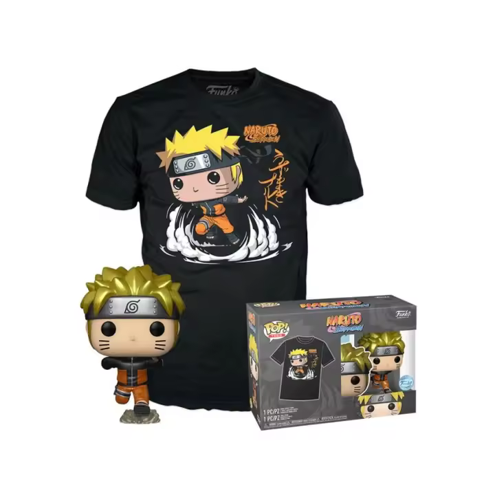 Funko Pop Tees Naruto Shippuden + Camiseta Special Edition Metalizado 727 - 1