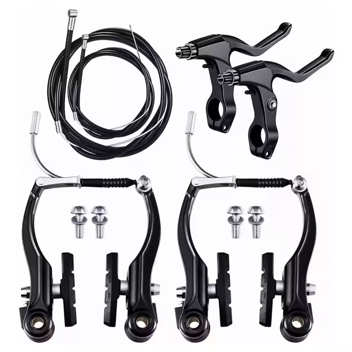 Juego De Frenos V-Lightweight Para Bicicletas Incluye Caliperos Mandos Cables Adecuado Para Mountain Bikes Y Road Bikes Accesorios De Bicicleta - 1