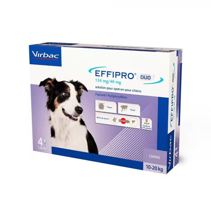 EFFIPRO DUO 134mg SPOT ON perro (10-20kg) (4 pip.) - 1