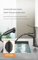 Grifo De Baño Con Salida De Agua Caliente Y Fría Tipo Pullout Tres Modos Grifo De Lavabo Ducha Montaje En Superficie Material De Cobre Zink Aluminio Cerámica Discos - details 11