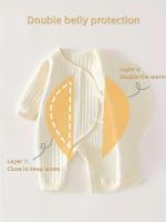 Bodysuit Para Niños Y Niñas Nuevos Otoño Invierno Ropa De Algodón Grueso Para Bebé 0-6M Prenda Diaria Para El Hogar - details 3