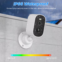 Cámara De Seguridad Inalámbrica HD 2K 4MP Con Batería Exterior WiFi Exterior Vigilancia Con Detección De Movimiento Humano Y Audio 7 Días De Soporte De Batería - details 2