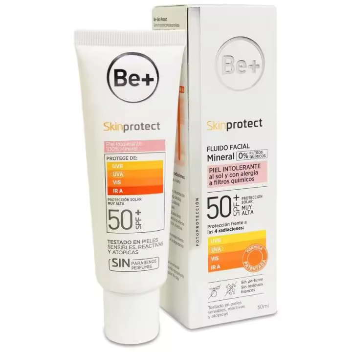 Be+ Skin Protect Piel Intolerante 100% Mineral Spf50+, 50 Ml - 1