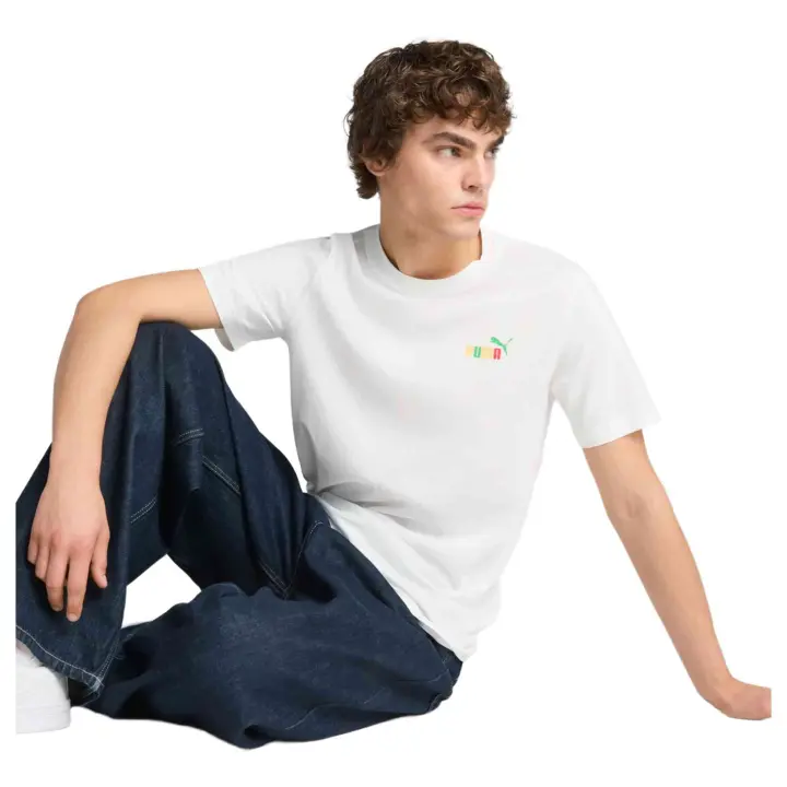 Camiseta de Manga Corta Puma Graphics para hombre en color blanco - 1