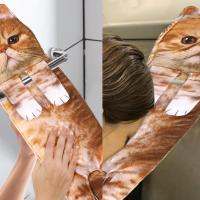 Divertidos Gatos Toalla de Mano-Decoración Gato Toalla Colgantes para Baño Trapos de Cocina-Animal Absorbente suave Toallas-regalos Graciosos Para Originales Mujer Amantes de Los Gatos-Garfield - details 4