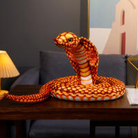 Juguete De Peluche Cobrera Simulación Muñeco De Serpiente Enrollada Decoración Para Fiestas De Niños Y Halloween Material De Peluche Corto Relleno De Poliéster - details 5