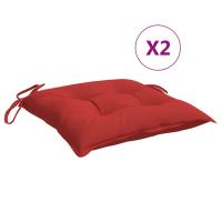 vidaXL Cojines para silla 2 uds tela Oxford 40x40x7 cm Color Beige,  Rojo,  Negro y mas Cojín Decorativo de Asiento Cojines de muebles de salon - details 1
