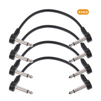 Kit De Cables De Patch Planos Ggiant AC-8 Pedal De Efectos Para Guitarra Con Conectores De Ángulo Recto De 1/4 Pulgada Longitud De 6 Pulgadas 4 Packs - details 7