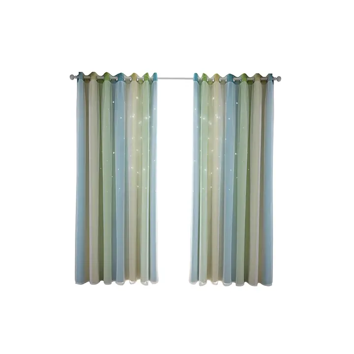 Cortinas con ojales rosa moderno, filtrantes de luz.estores enrollables,cortinas pack de 2, 100x130cm cortina opaca - 1