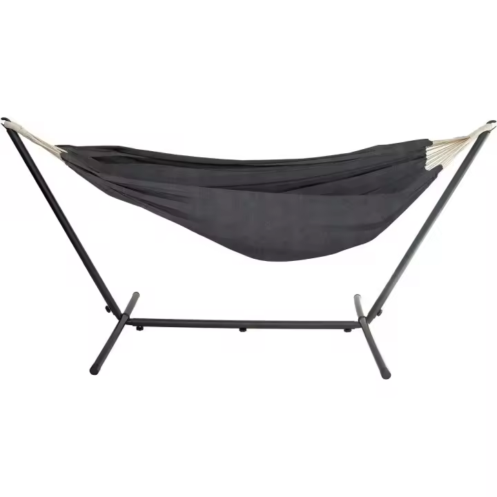 Hamaca con soporte metálico 150 x 200 cm - Gris - 1