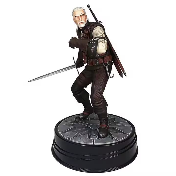 Figura Geralt de Rivia The Witcher con armadura manticora de 25 cm - 1