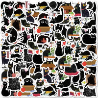 Pegatinas De Gato Negro Etori Life 45pcs/Box Impermeables Para Computadora Y Scrapbooking Estación Creativa De Suministros De Oficina - details 1