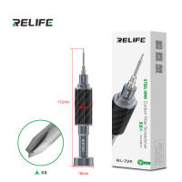 RELIFE RL-729 Set De Destornilladores De Fibra De Carbono Y Acero Para Desmontaje De Cables Y Plugs De Teléfonos Móviles Incluye Destornillador Cannon King Y0.6/0.8/+1.5/+2.5/T1 Con Mango Multifuncional Y Resistente Al Desgaste - details 11